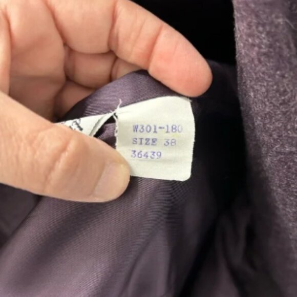 Pendleton Purple Blazer with Notched Lapels and Wool-Blend Fabric - Picture 3 of 5